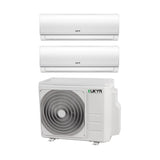 climatizzatore condizionatore kukyr dual split inverter serie spring 9_9 con multi 2 14 r 32 wi fi optional 9000_9000 17432
