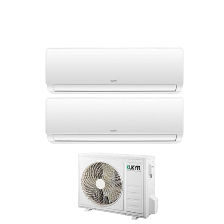 climatizzatore condizionatore kukyr dual split inverter serie summer 9_12 con multi18 out r 32 9000_12000 novita