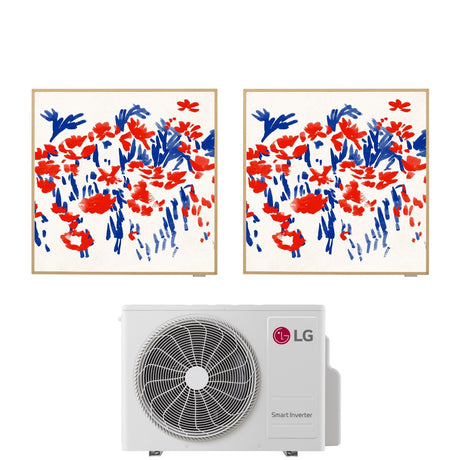 climatizzatore condizionatore lg dual split inverter serie artcool gallery 12_12 con mu3r21 r 32 wi fi optional 12000_12000