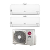 climatizzatore condizionatore lg dual split inverter serie atmosfera 9_12 con mu2r15 r 32 wi fi integrato 9000_12000