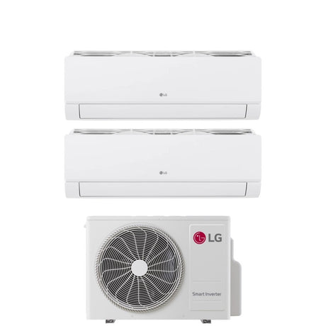climatizzatore condizionatore lg dual split inverter serie libero smart 7+12 con mu2rw15 r 32 wi fi integrato 7000+12000   novita