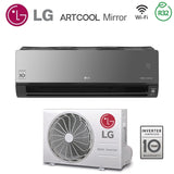 climatizzatore condizionatore lg inverter artcool mirror 12000 btu ac12bh r 32 wi fi integrato uv nano voice control classe a__ a_