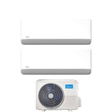 climatizzatore condizionatore midea dual split inverter serie breezeless e 9 12 con m3og 21hfn8 q r 32 wi fi integrato 9000 12000