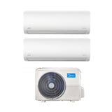 climatizzatore condizionatore midea dual split inverter serie xtreme 12_18 con m2of 18hfn8 q r 32 wi fi integrato 12000_18000 btu novita
