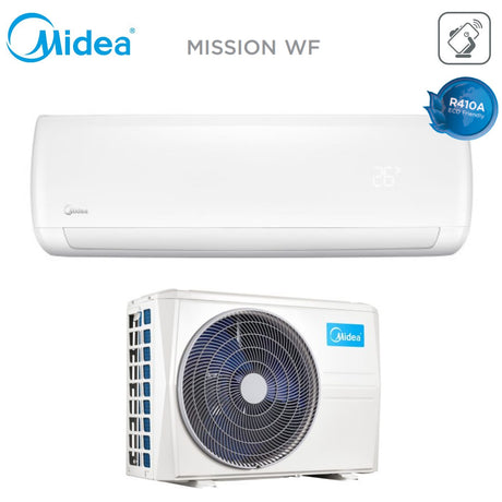 climatizzatore condizionatore midea inverter serie mission wf 35 12000 btu classe a___ wi fi optional