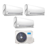 climatizzatore condizionatore midea trial split inverter serie breezeless_ 9_9_9 con m3of 27hfn8 q r 32 wi fi integrato 9000_9000_9000 novita