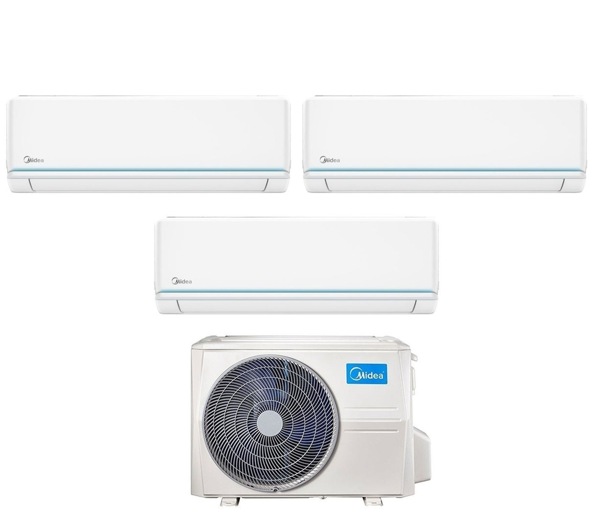 climatizzatore condizionatore midea trial split inverter serie evolution 9_9_12 con m4o 36fn8 q r 32 wi fi optional 9000_9000_12000 novita