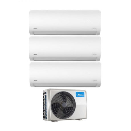 climatizzatore condizionatore midea trial split inverter serie xtreme 9_9_9 con m3o 27nf8 r 32 wi fi integrato 9000_9000_9000 btu novita 9032