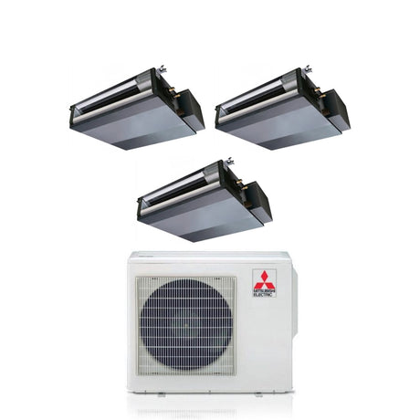 climatizzatore condizionatore mitsubishi electric canalizzato canalizzabile trial split inverter 9+9+12 con mxz 3f68vf r 32 wi fi optional 9000+9000+12000