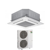 climatizzatore condizionatore mitsubishi electric cassetta 90x90 a 4 vie 34000 btu pla m100ea _ puz m100yka trifase r 32 wi fi optional con griglia inclusa