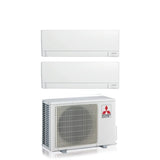 climatizzatore condizionatore mitsubishi electric dual split inverter linea plus serie msz ay 12_12 btu con mxz 2f53vf wi fi integrato r 32 12000_12000 a___