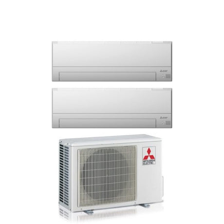 climatizzatore condizionatore mitsubishi electric dual split serie bt 7_12 con 2f53vf2 3 gas r 32 wi fi optional 7000_12000 novita 9097