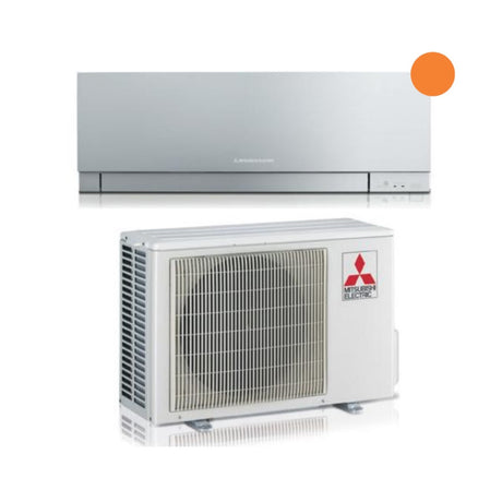 climatizzatore condizionatore mitsubishi electric inverter kirigamine zen r 32 silver 12000 btu msz ef35vgks argento wi fi integrato   novita 