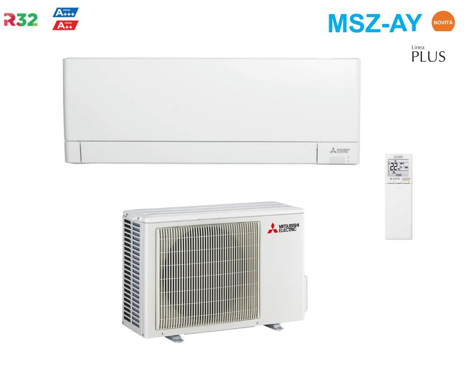 climatizzatore condizionatore mitsubishi electric inverter linea plus serie msz ay 12000 btu msz ay35vgkp classe a___ a__ wi fi integrato r 32 novita