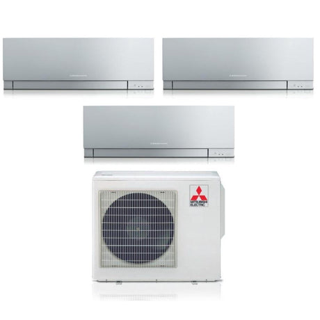 climatizzatore condizionatore mitsubishi electric trial split inverter serie kirigamine zen silver msz ef 12_15_15 con mxz 3f68vf r 32 wi fi integrato colore argento 12000_15000_15000 17147