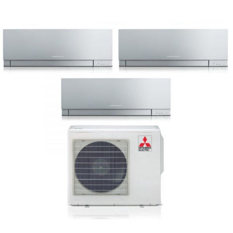 climatizzatore condizionatore mitsubishi electric trial split inverter serie kirigamine zen silver msz ef 7_9_12 con mxz 3f68vf r 32 wi fi integrato colore argento 7000_9000_12000