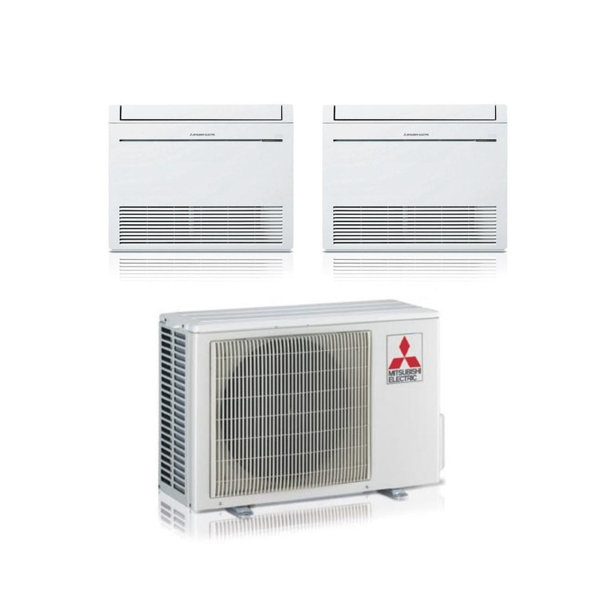 climatizzatore condizionatore mitsubishi pavimento mfz kt dual split inverter 9000 _ 12000 btu con mxz 2f53vf gas r 32 7277