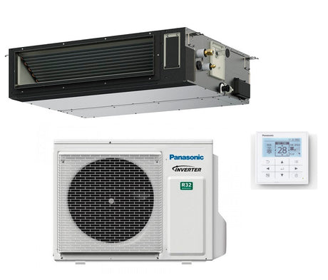 climatizzatore condizionatore panasonic canalizzato canalizzabile inverter paci nx standard 12000 btu media prevalenza s 3650pf3 _ u 36pz3e5 r 32 completo di comando cz rtc5b 33895