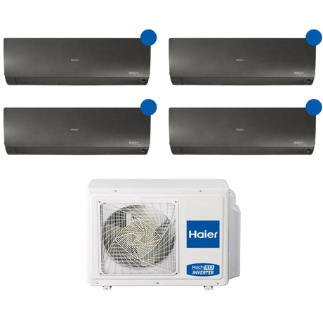 climatizzatore condizionatore quadri split inverter haier serie flexis black nero 7000_7000_7000_7000 btu con 4u85s2sr2fa wifi integrato r 32 7_7_7_7 novita