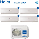 climatizzatore condizionatore quadri split inverter haier serie flexis white 7000_7000_7000_9000 btu con 4u85s2sr2fa wifi integrato r 32 wi fi 7_7_7_9 novita 30513