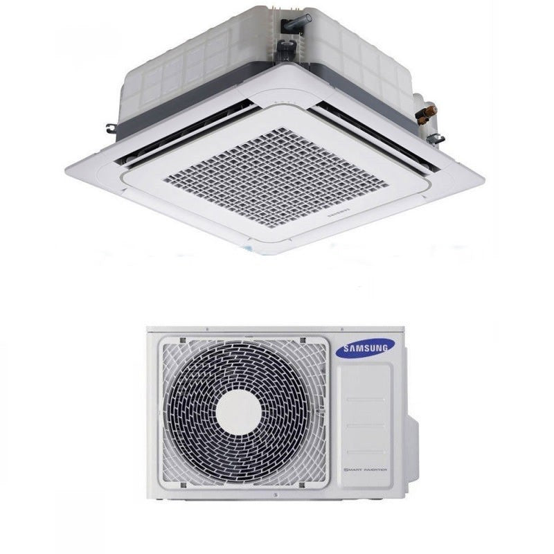 climatizzatore condizionatore samsung inverter mini cassetta a 4 vie 12000 btu ac035mnndkh classe a__ a_ con comando wireless