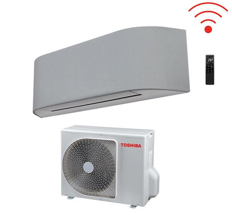 climatizzatore condizionatore toshiba inverter serie haori 16000 15000 btu r 32 ras b16n4kvrg e wi fi integrato a__ grigio chiaro grigio scuro novita
