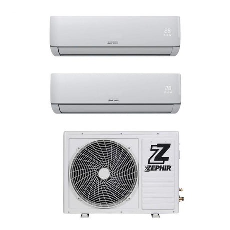 climatizzatore condizionatore zephir dual split inverter serie zda 9_9 r 32 9000_9000 novita