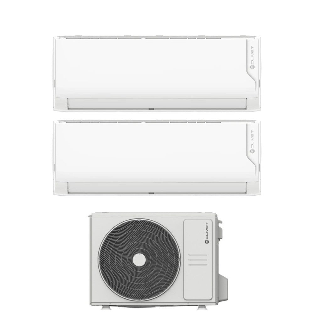 clivet condizionatore dual split clivet cristallo2 1212 con mu2 y 53m r 32 wi fi integrato