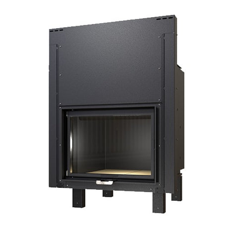 ctm termocamino a legna ctm basic eco s1 30 kw per produzione acs con scambiatore full link e scomparsa verticale