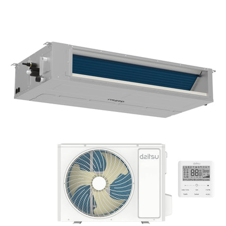daitsu condizionatore canalizzato daitsu 42000 btu acd42kdbs monofase r 32 wi fi integrato con comando a filo