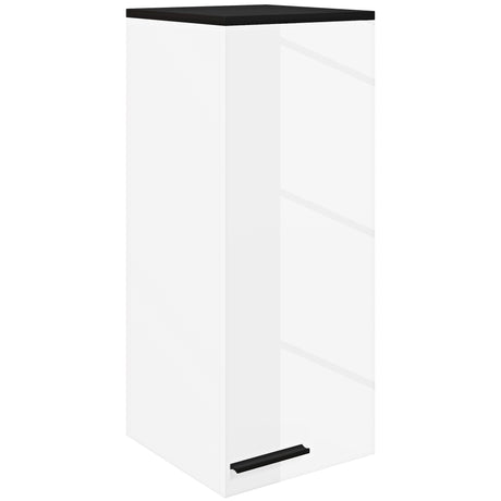 easycomfort easycomfort armadietto bagno da parete con 3 ripiani e mensole regolabili 30x32x73 cm bianco