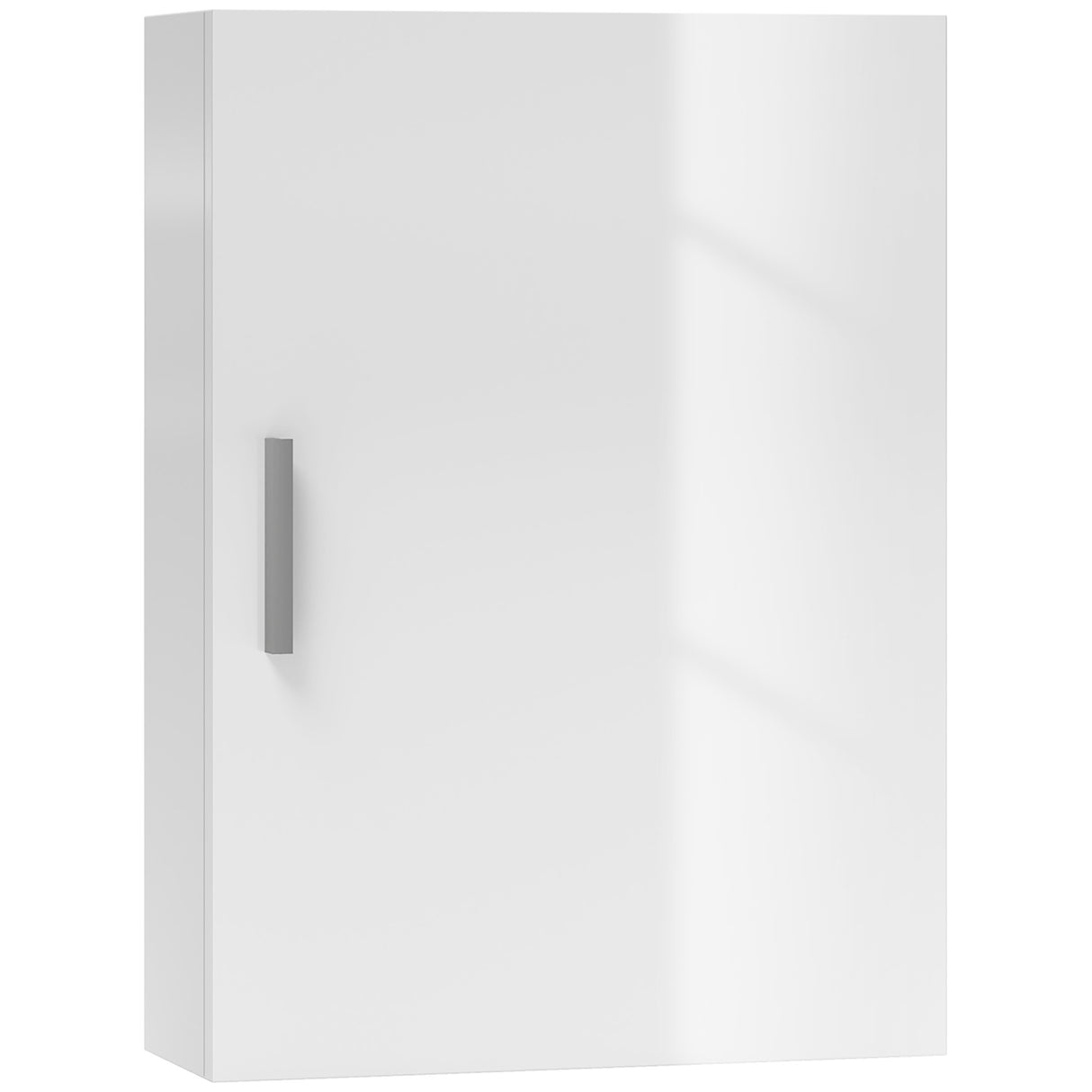 easycomfort easycomfort armadietto bagno da parete in legno con 3 ripiani regolabili in vetro su 3 livelli 40x15x55 cm bianco