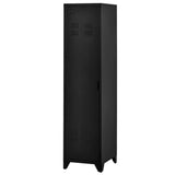 easycomfort easycomfort armadietto metallico stile industriale a unanta per ingresso e camera 43x50x180cm nero