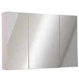 easycomfort easycomfort armadietto pensile da bagno a parete con specchio a 3 ante e ripiani regolabili in legno 90x60x13 5cm ean 8054144132402
