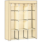immagine-1-easycomfort-easycomfort-armadio-in-tessuto-con-8-ripiani-e-2-barre-con-porta-avvolgibile-125x46x162-5cm-beige