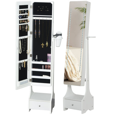 easycomfort easycomfort armadio portagioie con specchio e luci a led regolabili con interruttore touch per bracciali orecchini e anelli ean 8055776915272