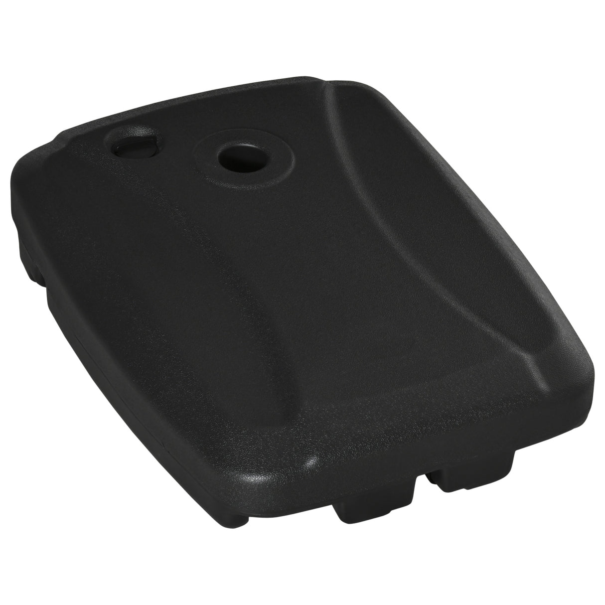 easycomfort easycomfort base per ombrellone a braccio riempibile fino a 75 kg con base a t inclusa 80x60x17 cm nero