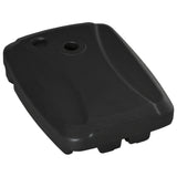 easycomfort easycomfort base per ombrellone a braccio riempibile fino a 75 kg con base a t inclusa 80x60x17 cm nero