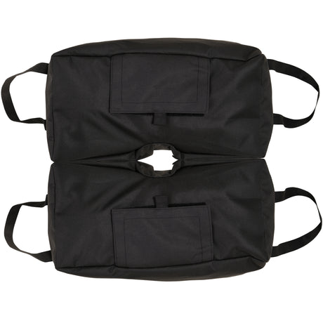 easycomfort easycomfort base per ombrellone a sacco riempibile con 50 kg di sabbia in plastica e tessuto oxford 50x25x18 cm nero