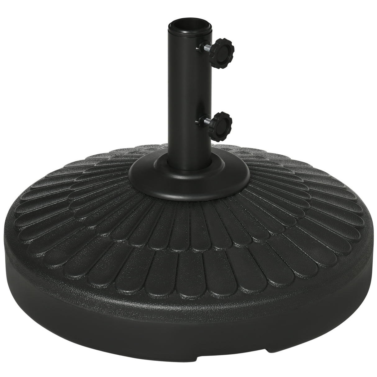 easycomfort easycomfort base per ombrellone da giardino di diametro 38 48 mm con riempimento laterale 48 5x36 cm