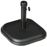 easycomfort easycomfort base per ombrellone da giardino in plastica e cemento da 11kg 36x36x31cm nero