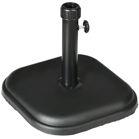 easycomfort easycomfort base per ombrellone da giardino in plastica e cemento da 11kg 36x36x31cm nero