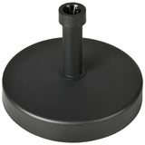 easycomfort easycomfort base per ombrellone da giardino in plastica pp max 18kg di peso 45x33 cm nero
