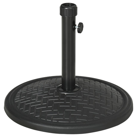 easycomfort easycomfort base per ombrellone di 14kg per pali da 32 38 mm metallo e cemento 46 cm nero