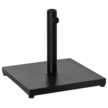 easycomfort easycomfort base per ombrellone quadrata da 18kg per pali da 33 53 8 cm 45x45x39 cm nero