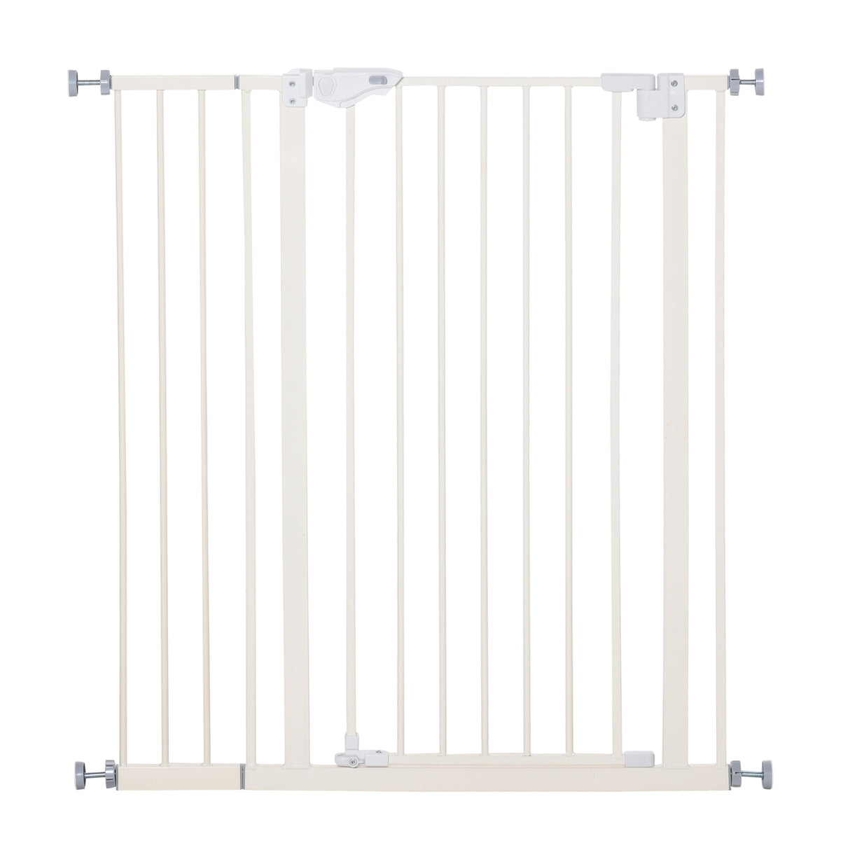 easycomfort easycomfort cancelletto per cani con 4 viti regolabili e nastro adesivo in metallo e plastica 86x104 1 cm bianco