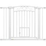easycomfort easycomfort cancellino per cani regolabile con estensioni porta per gatti e apertura a una mano 76 104x77cm bianco