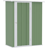 easycomfort easycomfort casetta porta attrezzi capanno in acciaio impermeabile 142x84x189cm