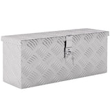 easycomfort easycomfort cassetta portautensili da 2 kg con chiusura a chiave in lamiera di alluminio 50x15 5x20 5 cm argento