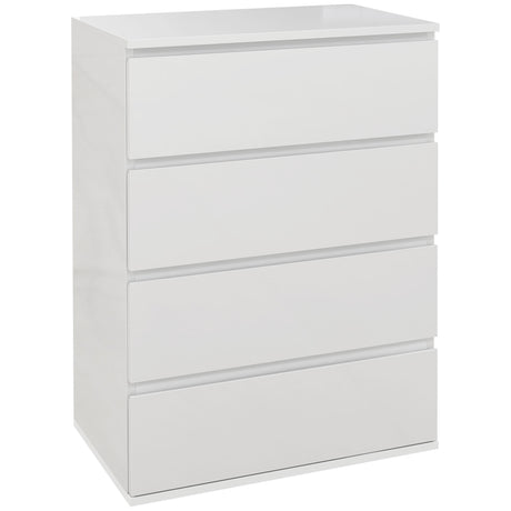 easycomfort easycomfort cassettiera 4 cassetti in legno como per camera da letto moderno e multiuso 55x33x80 cm bianco